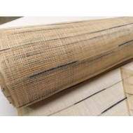 Sisal natur pruhovaný  zatkané modrénatrl vlákna 1m