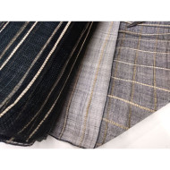 Sisal černý pruhovaný  zatkané natur vlákna 1m