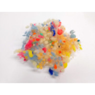 Vlněné kuličky "lumpis" Lentilky - barevný mix