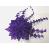 vintage květ z peří fialový tmavý purple