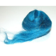 Hedvábný česanec 30% hedvábí/70% merino - zelený 10g