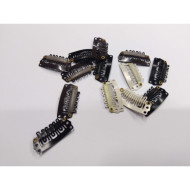 modistický  hrebínek - sponkový  hnědý