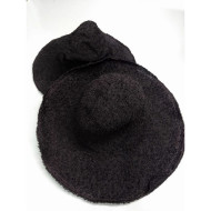 Kapeline  - sisal nopky černohnedá baklažán