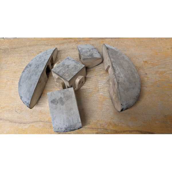 Modistická forma  baret Vintage puzzle - skládací