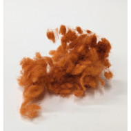 Vlněné kuličky "lumpis" oranžová tmavá podzímní