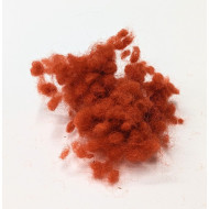 Vlněné kuličky "lumpis" oranž-červený pomeranč