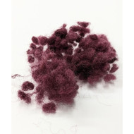 Vlněné kuličky "lumpis" bordovínová