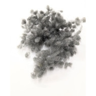 Vlněné kuličky "lumpis" šedá jasná