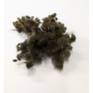 Vlněné kuličky "lumpis" hnědozelená tmavá