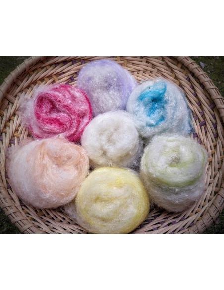 sada  Kořenové děti - velikonoce -   mix ručně česané vlny  Probouzení