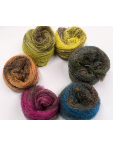 Kořenové děti  sada melirovné vlny  - jaro/zem...