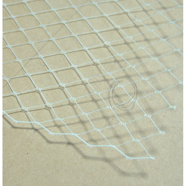 Francouzský závoj 50cm/š24cm - bílá jasná Francouzský závoj 50cm/š24cm - bílá jasná