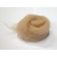 Mykaná vlna merino žlutá tabáková