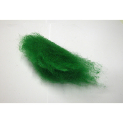 Mykaná vlna merino zelená listová pastel
