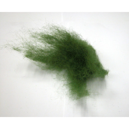 Mykaná vlna merino zelená jasná sytá