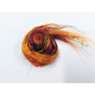 vicebarevné SARI hedvábí  mix  modrooranžovočerv  10 g