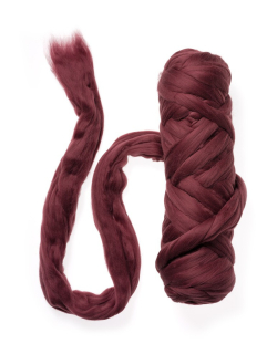 Merino ultra jemné 18 mic NUNO vínová burgundská č.130 - 20g